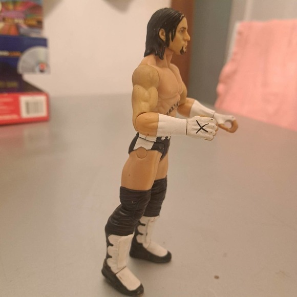 2012 WWE Mattel CM Punk Flex Force Wrestling Figure Black White - Picture 1 of 4